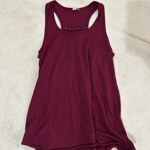 Women's Burgundy Tank Top